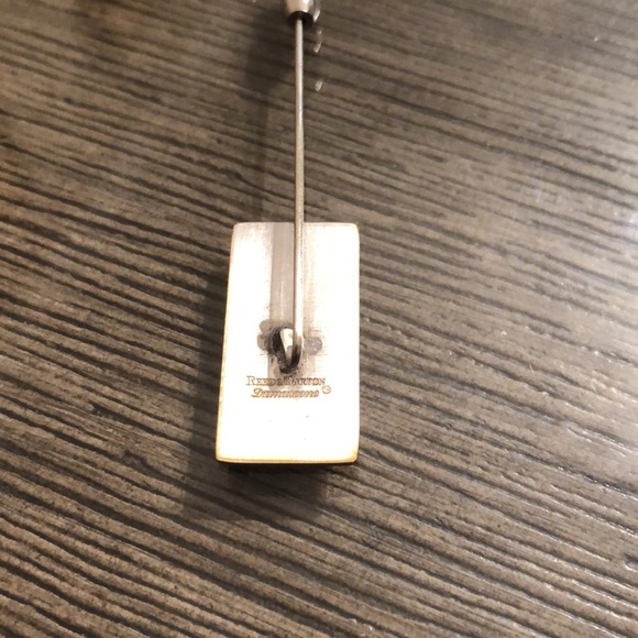 Vintage Reed & Barton Damascene Butterfly Stick Pin signed - Picture 5 of 13